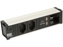 Bachmann Einbausteckerleiste CONI 2x T13, 1x USB, 1x ABD