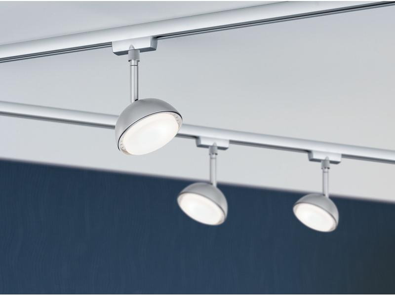 Paulmann LED Schienenspot URail Hemi, 5 W, 3000 K, Chrom