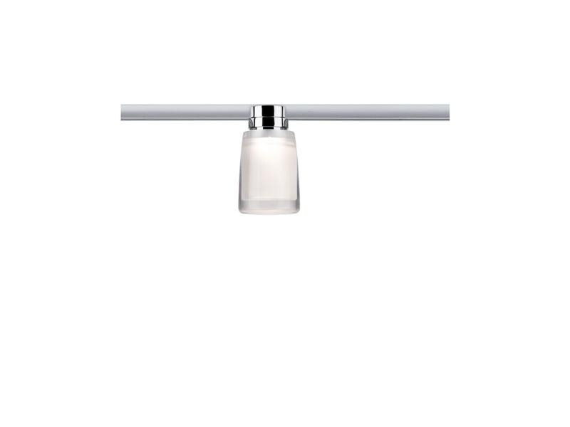 Paulmann LED Schienenspot URail Safira, 5.2 W, 2700 K, Chrom/Klar