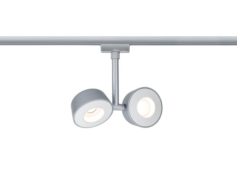 Paulmann LED Schienenspot Double Pellet, 2 x 6.7 W, 2700 K, Chrom
