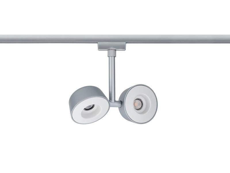 Paulmann LED Schienenspot Double Pellet, 2 x 6.7 W, 2700 K, Chrom