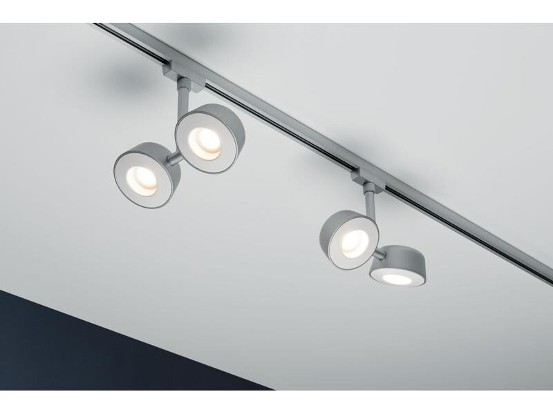 Paulmann LED Schienenspot Double Pellet, 2 x 6.7 W, 2700 K, Chrom