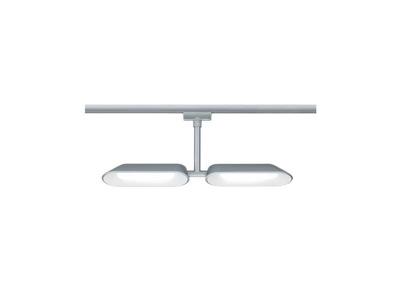 Paulmann LED Schienenspot URail Dipper, 2 x 8 W, 2700 K, Chrom/ Weiss