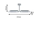 Paulmann LED Schienenspot URail Dipper, 2 x 8 W, 2700 K, Chrom/ Weiss