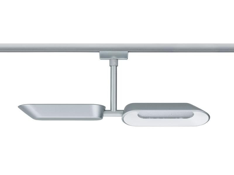 Paulmann LED Schienenspot URail Dipper, 2 x 8 W, 2700 K, Chrom/ Weiss