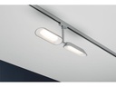 Paulmann LED Schienenspot URail Dipper, 2 x 8 W, 2700 K, Chrom/ Weiss