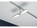 Paulmann LED Schienenspot URail Dipper, 2 x 8 W, 2700 K, Chrom/ Weiss