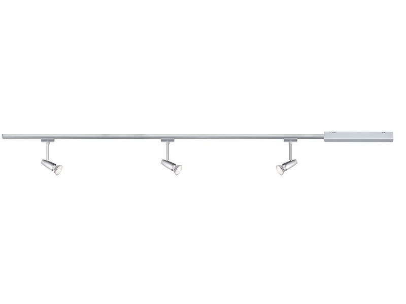 Paulmann Schienenspot URail Barelli Set, 3 x GU10, 30 W, Chrom