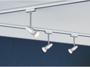 Paulmann Schienenspot URail Barelli Set, 3 x GU10, 30 W, Chrom