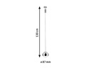 Paulmann LED Pendelleuchte URail Capsule II, 6 W, 2700 K, Chrom