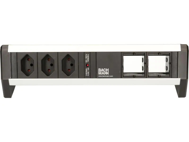 Bachmann Tischsteckdosenleiste DESK 1 3x T13, 2x ABD