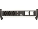 Bachmann Tischsteckdosenleiste DESK 1 3x T13, 2x ABD
