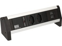 Bachmann Tischsteckdosenleiste DESK 1, 2x T13, 1x USB A/C