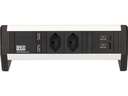 Bachmann Tischsteckdosenleiste DESK 1, 2x T13, 1x USB A/C