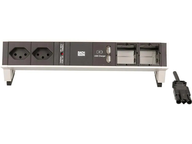 Bachmann Tischsteckdosenleiste DESK 2  2x T13,  2x ABD