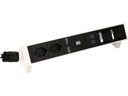Bachmann Tischsteckdosenleiste DESK 2, 2x T13, 1x USB A/C, 2x Custom