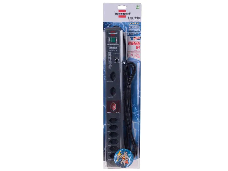 Brennenstuhl Master-Slave-Steckdosenleiste Secure-Tec 10x T13