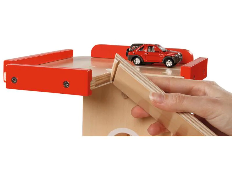 Goki Spielzeuggarage Parkhaus aus Holz