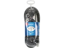 Max Hauri Steckdosenleiste Basic Line 4 x T13 Reset Schalter, Schwarz