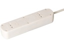 Max Hauri Steckdosenleiste Basic Line 5 x T13 Reset Schalter, Weiss