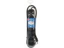 Max Hauri Steckdosenleiste Basic Line 7 x T13 Reset Schalter, Schwarz