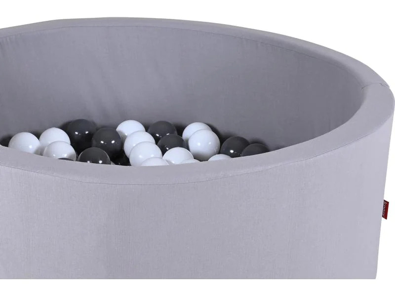 Knorrtoys Bällebad soft – grey 100 balls grey/white