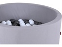 Knorrtoys Bällebad soft – grey 100 balls grey/white