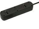Max Hauri Steckdosenleiste Basic-Line 5xT13 Schwarz, 1.5 Meter