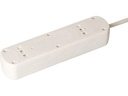 Max Hauri Steckdosenleiste Basic-Line 5xT13 Weiss, 1.5 Meter