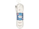 Max Hauri Steckdosenleiste Basic-Line 5xT13 Weiss, mit Schalter