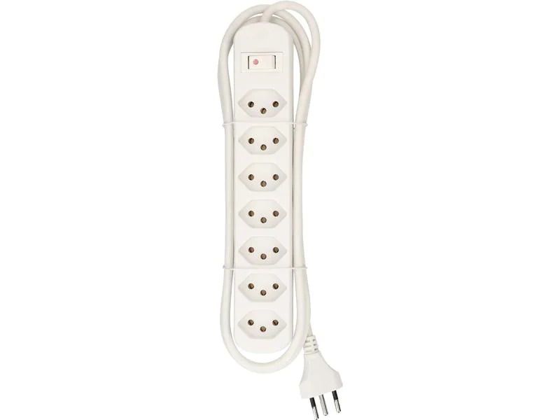 Max Hauri Steckdosenleiste Basic-Line 7x T13 5er Set