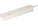 Max Hauri Steckdosenleiste Basic-Line 7xT13 1.5 Meter, Weiss