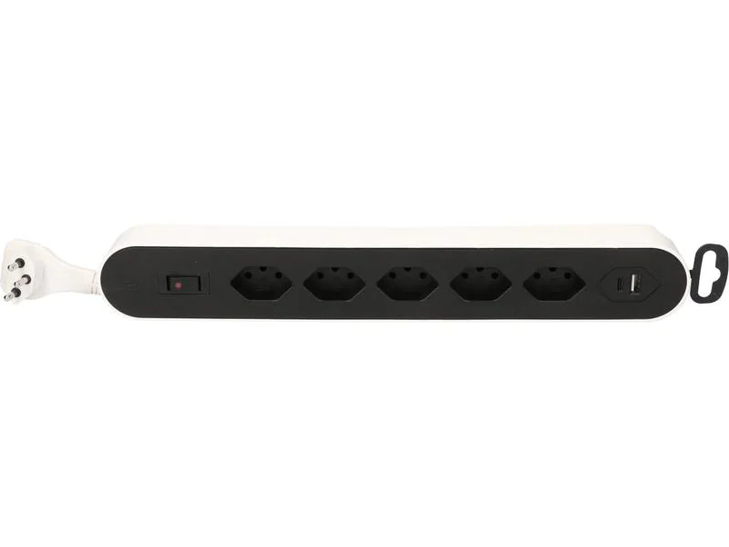 Max Hauri Steckdosenleiste Design Line  5x T13 USB A+C weiss