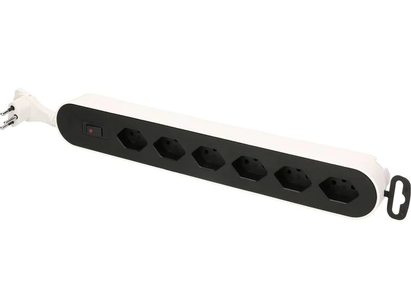Max Hauri Steckdosenleiste Design Line  6x T13 weiss