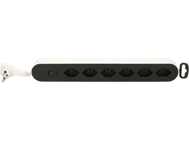 Max Hauri Steckdosenleiste Design Line  6x T13 weiss