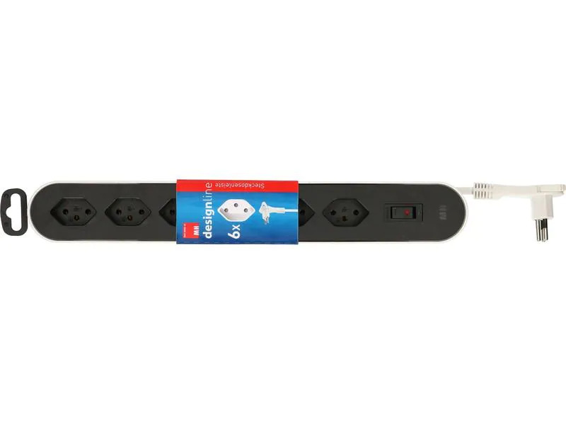 Max Hauri Steckdosenleiste Design Line  6x T13 weiss