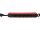 Max Hauri Steckdosenleiste Design Line 5x T13 USB A+C rot