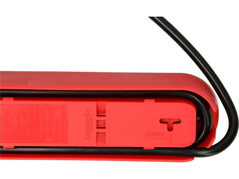 Max Hauri Steckdosenleiste Design Line 5x T13 USB A+C rot