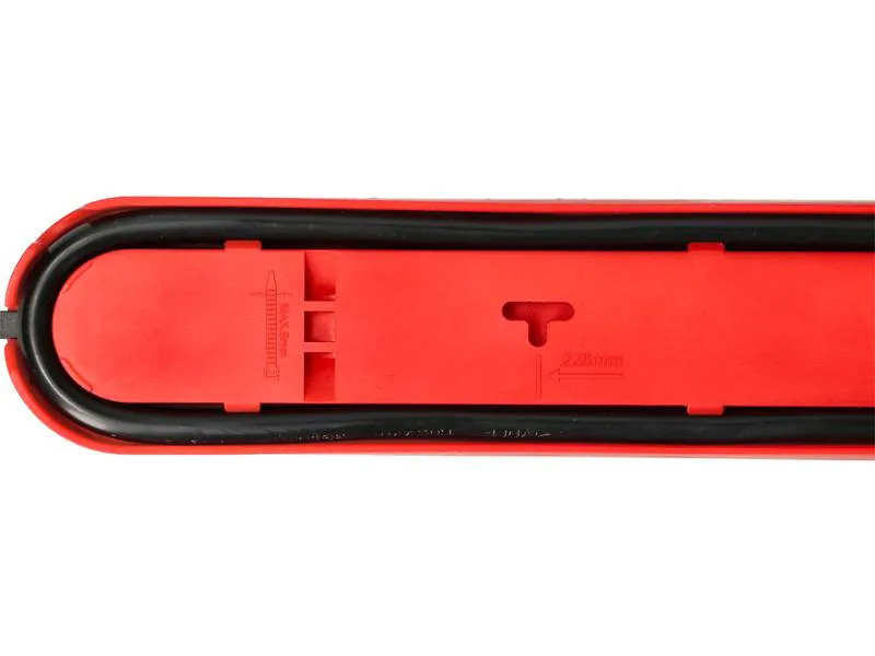 Max Hauri Steckdosenleiste Design Line 5x T13 USB A+C rot