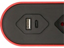 Max Hauri Steckdosenleiste Design Line 5x T13 USB A+C rot