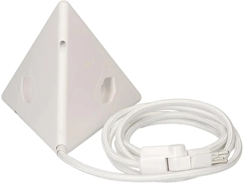Max Hauri Steckdosenleiste Pyramide, Weiss 2x T13, USB A+C 18W