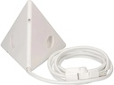 Max Hauri Steckdosenleiste Pyramide, Weiss 2x T13, USB A+C 18W