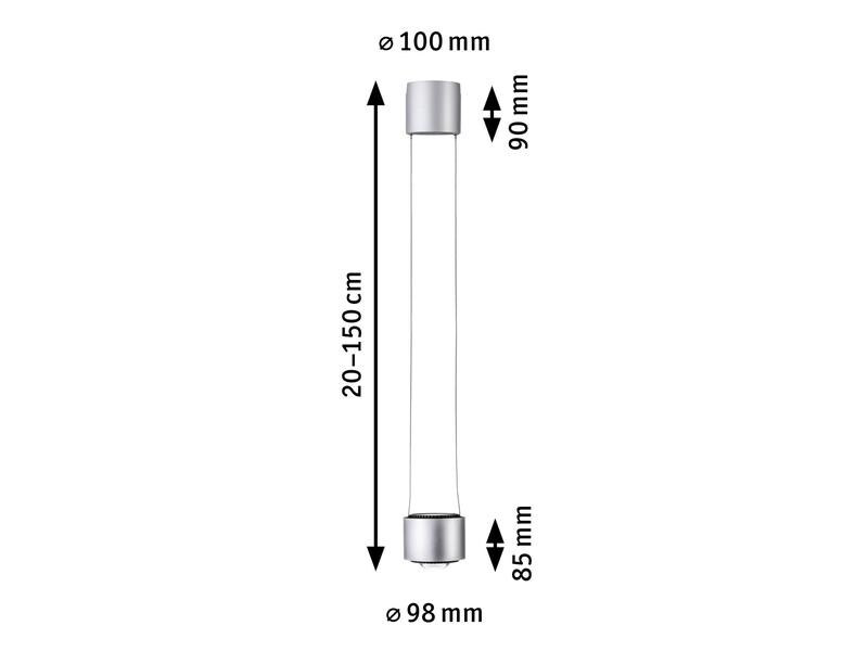 Paulmann LED Pendelleuchte URail Aldan, 13W, 2700 K, Chrom