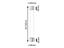 Paulmann LED Pendelleuchte URail Aldan, 13W, 2700 K, Chrom