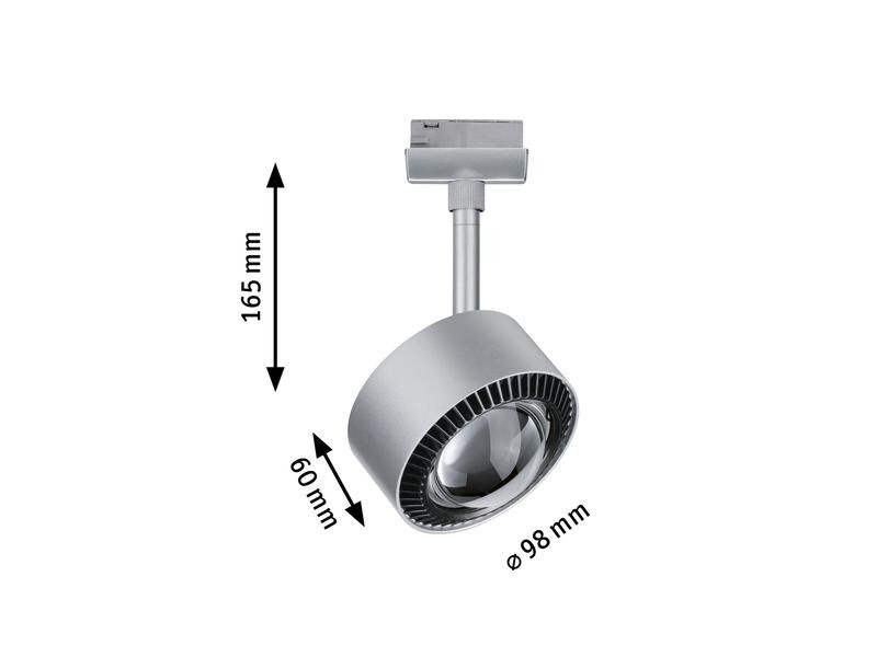 Paulmann LED Schienenspot URail Aldan II, 9 W, 2700 K, Chrom