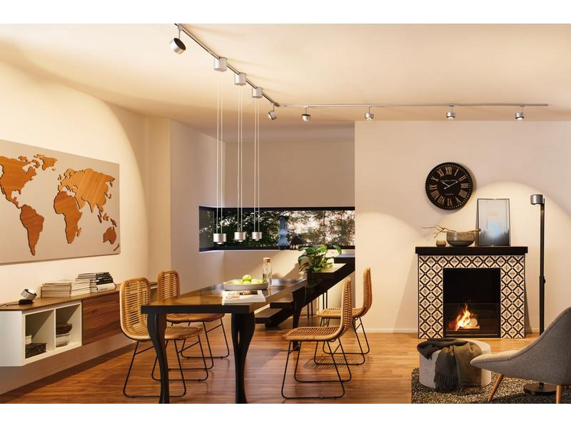 Paulmann LED Schienenspot URail Aldan II, 9 W, 2700 K, Chrom
