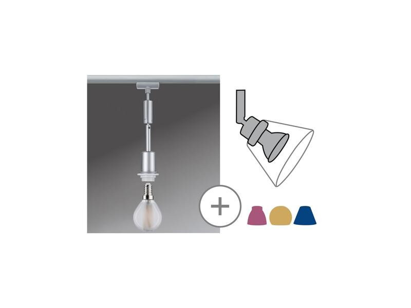 Paulmann Pendelleuchte URail DecoSystems Pend, 1 x E14, 20 W, Chrom