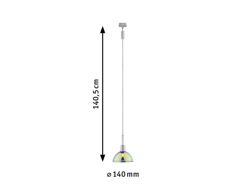 Paulmann Pendelleuchte URail Sarrasani, 1 x E14, 20 W, Chrom/ Klar