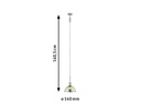 Paulmann Pendelleuchte URail Sarrasani, 1 x E14, 20 W, Chrom/ Klar