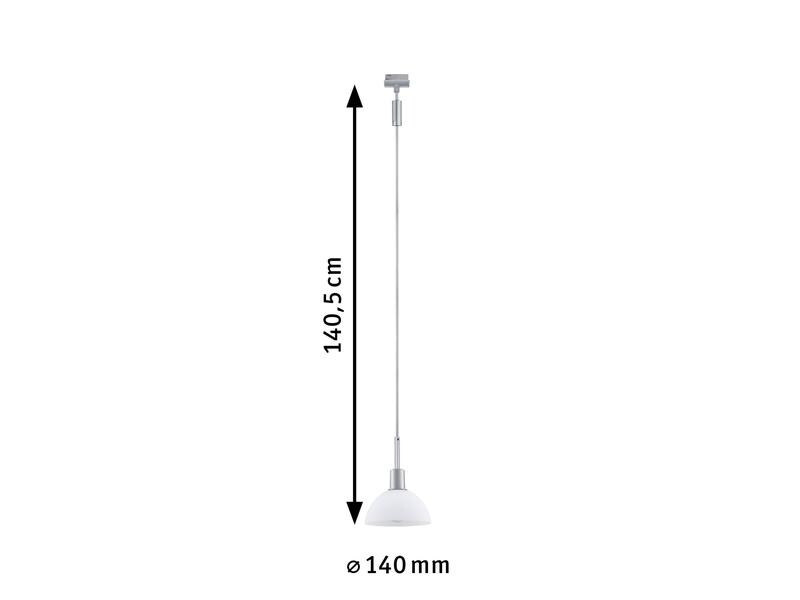 Paulmann Pendelleuchte URail Sarrasani, 1 x E14, 20 W, Chrom/ Weiss